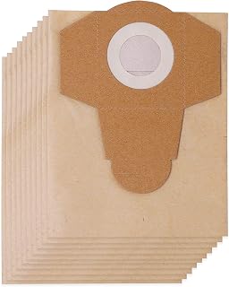 KEEPOW 10 Pack 20 L Dirt Collection Bags Suitable for Einhell Wet and Dry Vacuum Cleaners, New Packaging