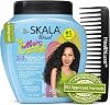 SKALA Mais Cachos Curly Hair Treatment 3ABC - Anti-Frizz, 2-in-1 Conditioning & Detangling Cream, Vegan, 1kg with Wide Tooth Hair Comb - Moisturising, Hydrating, Curl Defining, Sulfate/Silicone Free