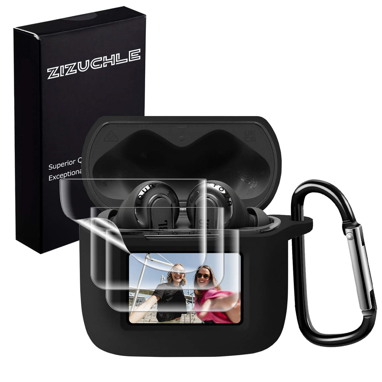 Amazon | ZIZUCHLE For JBL TOUR PRO 3ケースカバー 【JBL TOUR PRO 3
