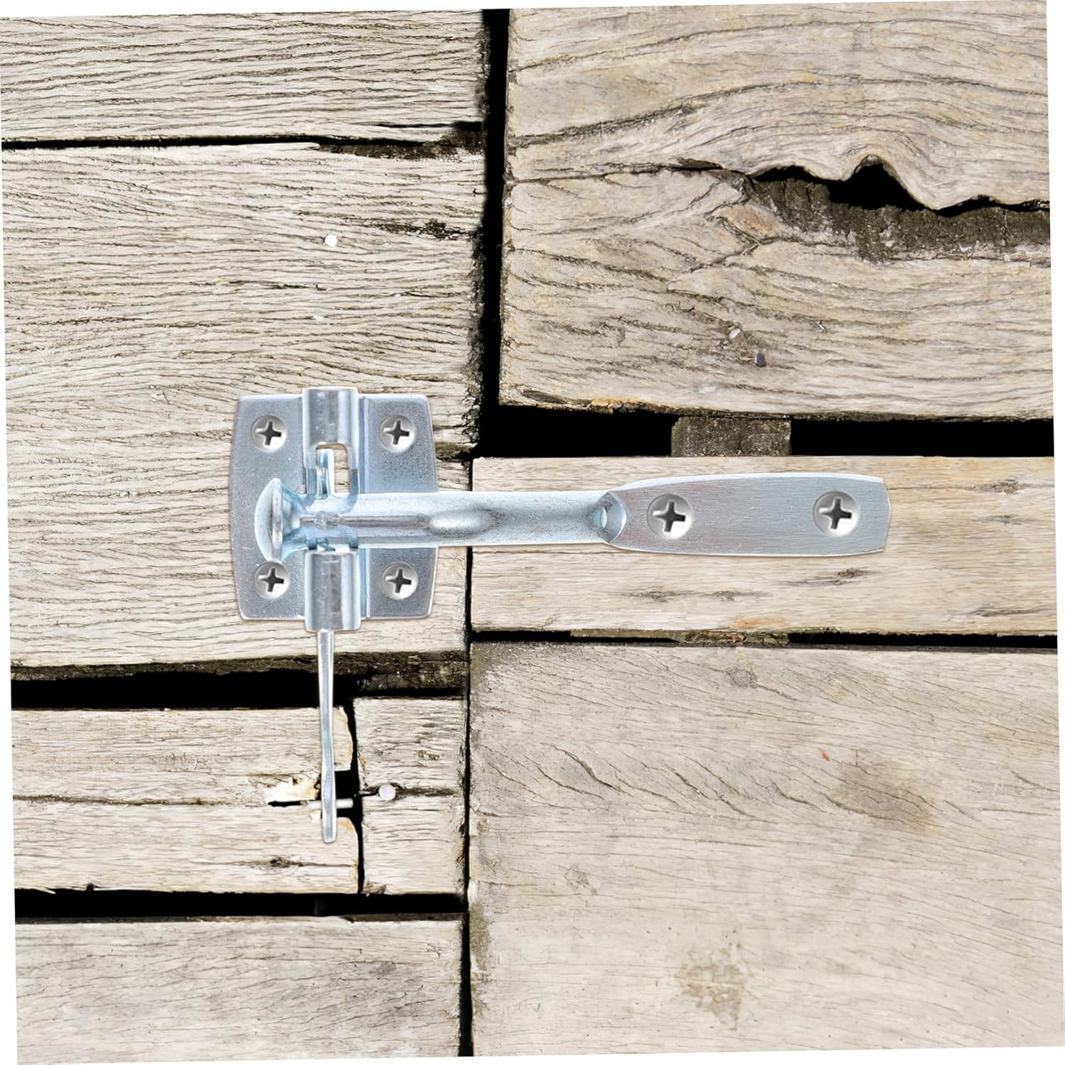 DOITOOL Automatic Locking Pin Screws Fence Gate Lock Garden Gate Latch for Security