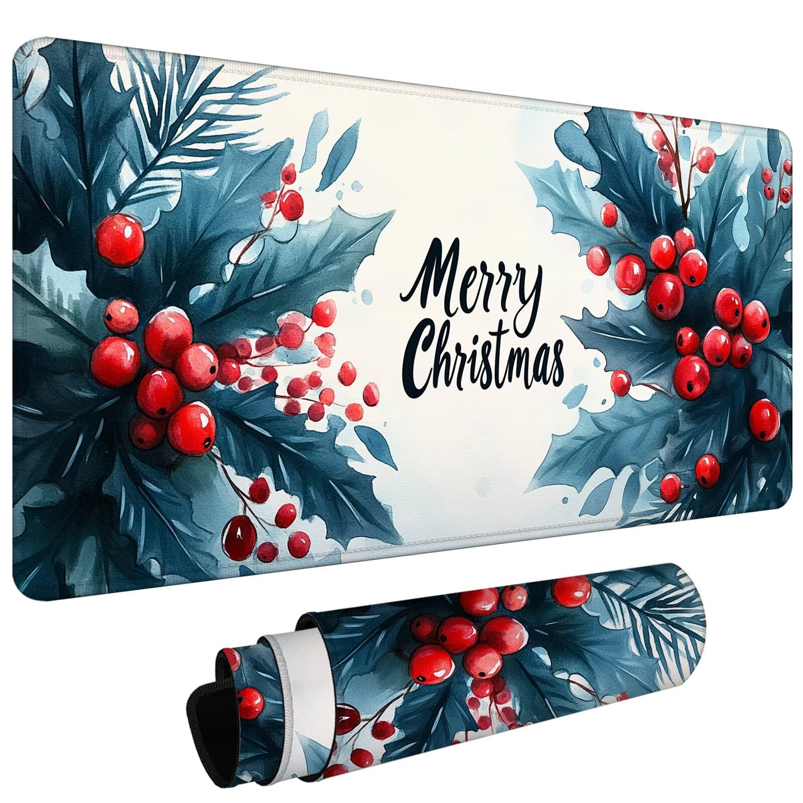 Gamingowa podkładka pod mysz XXL, duża podkładka pod mysz, 1200 x 600 x 3 mm, dekoracja bożonarodzeniowa, podkładka na stół, duża, poprawia precyzję i prędkość, antypoślizgowa podkładka, wodoodporna
