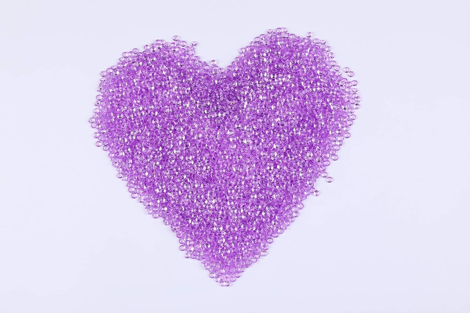 10000 pcs/Pack Wedding Table Scatter Confetti Crystals Acrylic Diamonds Vase Fillers 4.5 mm Rhinestones for Wedding, Bridal Shower, Vase Beads Decorations (Light Purple) - Image 2