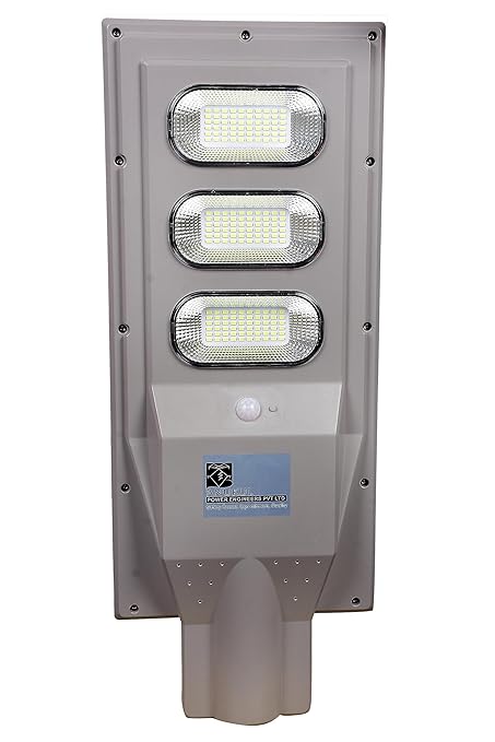 Anukul Power Engineers Pvt Ltd 90 Watt Solar LED Street Light with Integrated Solar Panel, 90-Watt LED Street Light with Auto On/Off and Human Induction, IP65 Waterproof