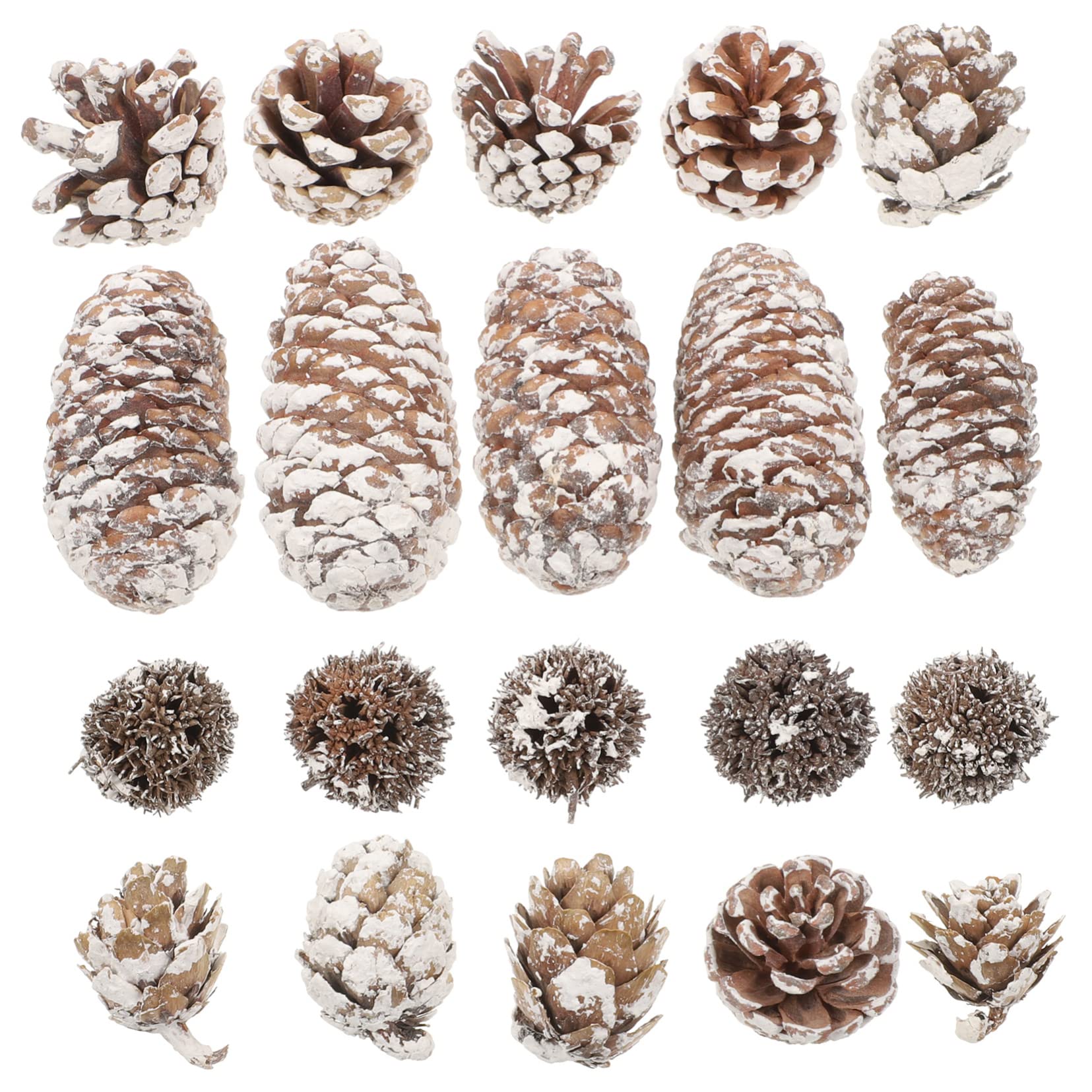 LALAFINA 5ensembles Kit De Décoration De Noël Cônes De Pin Naturels Matériaux Créatifs pour Artisanat Et Décorations De Fête