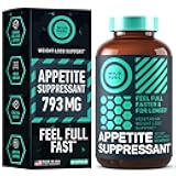 Appetite Suppressant for Weight Loss, Hunger Suppressant - Diet Pills That Work Fast for Women and Men - Garcinia Cambogia, Glucomannan, White Kidney Bean Carb Blocker and Fat Burner - 60 Veggie Caps