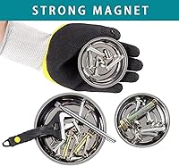 Vista 4 de 3 bandejas magnéticas para herramientas con 5 libras, juego de herramientas magnéticas telescópicas, 3 pulgadas, 4 pulgadas, 6 pulgadas, bandeja