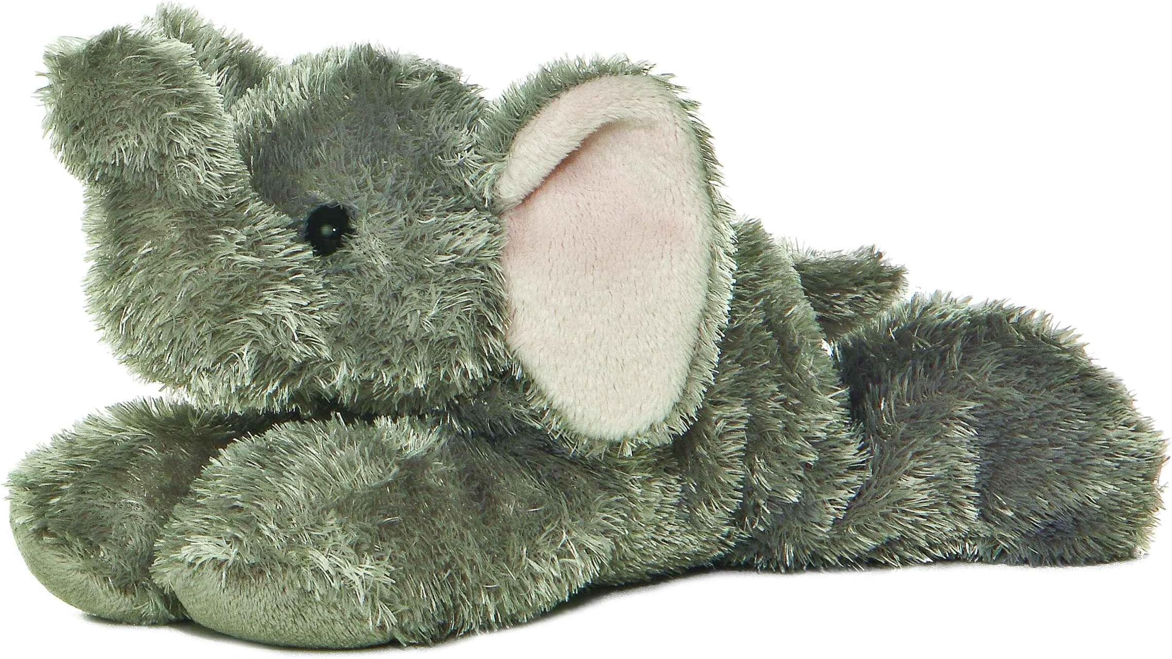 Adorable Mini Flopsie™ Ellie™ Stuffed Animal - Mini Companions Ready for Playful Adventures - for Kids All Ages, Toddlers, Adults, and Families - Gray 8 Inches