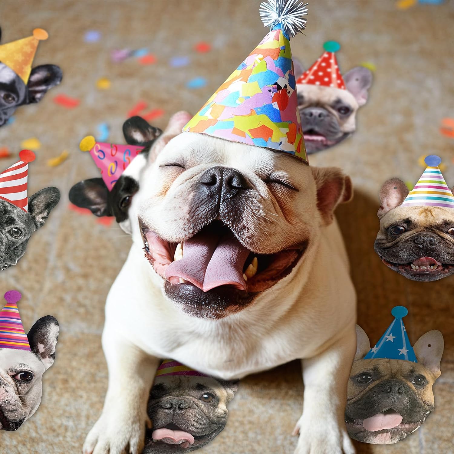 Dog Birthday Banner Bunting Party Decorations Funny Puppy Face Garlands Dog Theme Party Decoration Puppy Party Decorations Baby Shower Party Supplies image 4