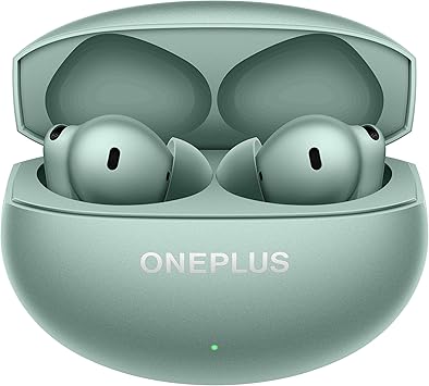 OnePlus Buds 4 Bluetooth Wireless Earbuds, Zen Green, E513A, in-Ear, True Wireless with Active Noise Cancellation
