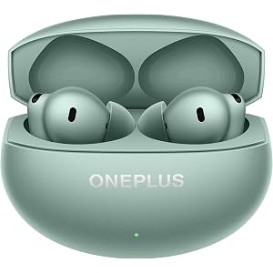 OnePlus Buds 4 Bluetooth Wireless Earbuds, Zen Green, E513A, in-Ear, True Wireless with Active Noise Cancellation