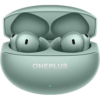 OnePlus Buds 4 Bluetooth Wireless Earbuds, Zen Green, E513A, in-Ear, True Wireless with Active Noise Cancellation