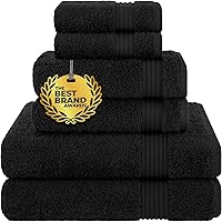 Vista 113 de Cotton Paradise Tapetes de baño antideslizantes 100% algodón para baño, 17 x 24 pulgadas, suaves, absorbentes, de secado rápido, lavables a máquina