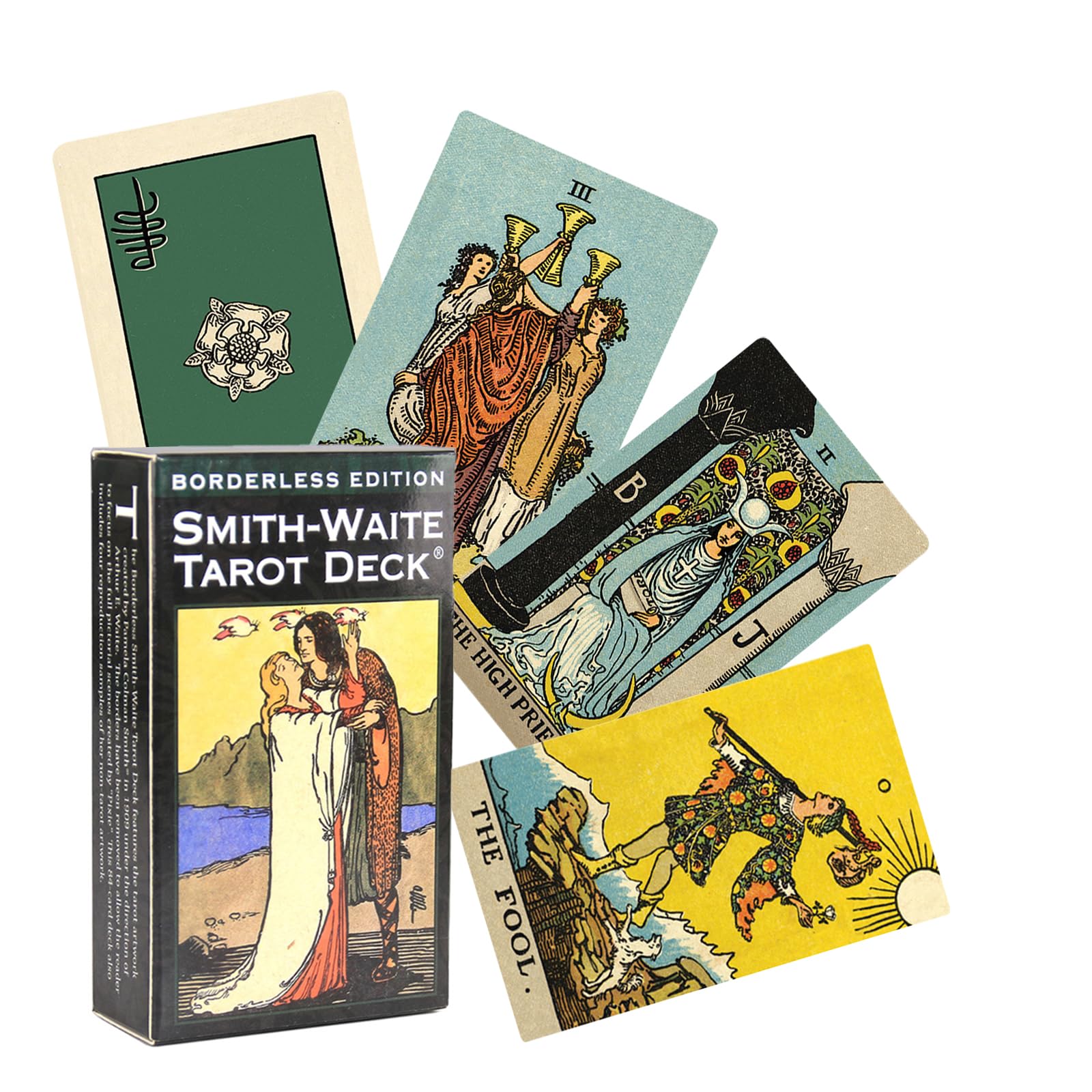 Tarocchi Classici Rider Waite – Mazzo da 78 Carte – Lettura, Meditazione, Gioco da Tavolo – Per Principianti ed Esperti – Compatto, Portatile, Ottima Idea Regalo