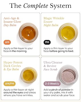 Frya Organics The Complete System for Mature Womens Skin Set (4 count)