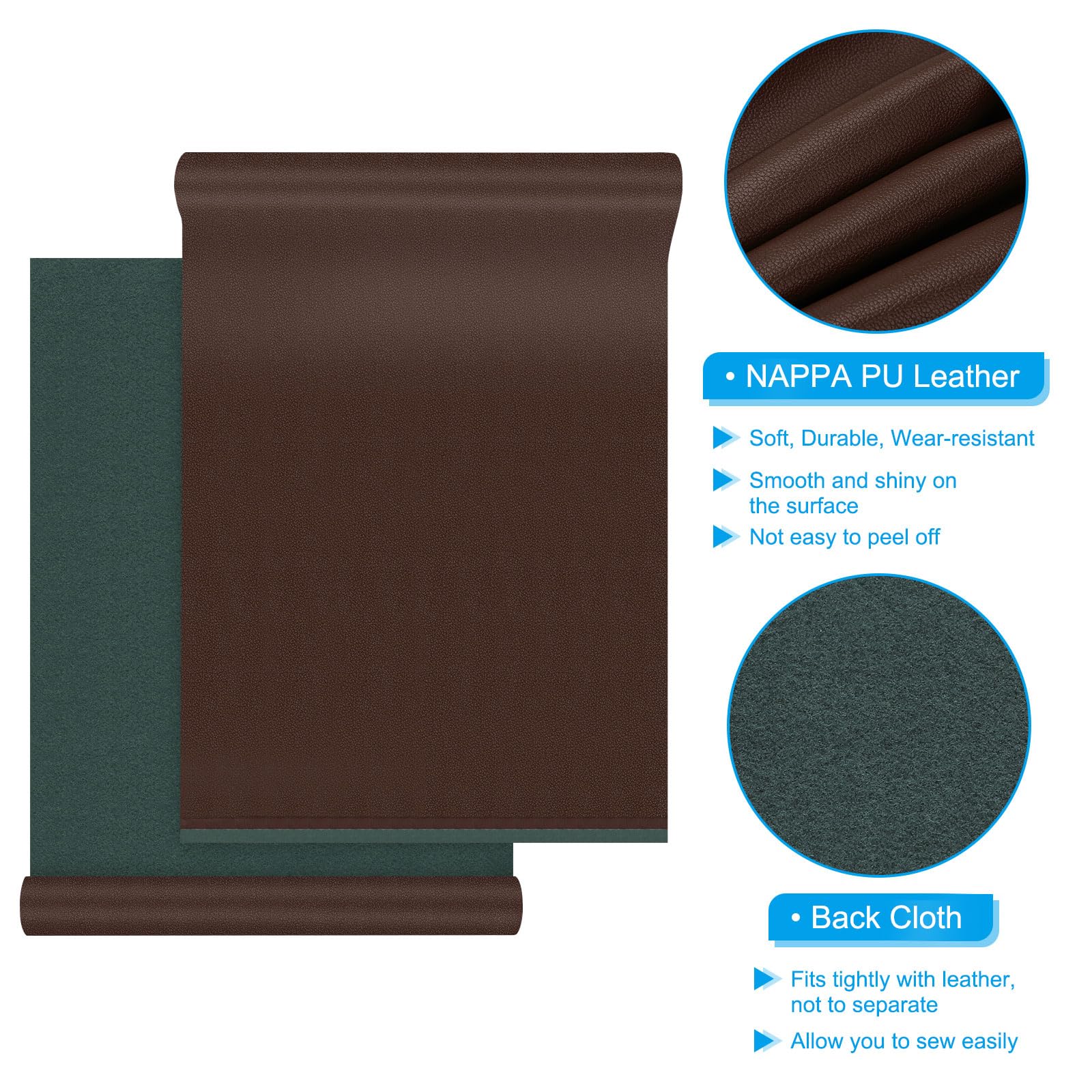 PATIKIL 54x19.7x0.05 Inch Faux Leather Sheets - Image 3