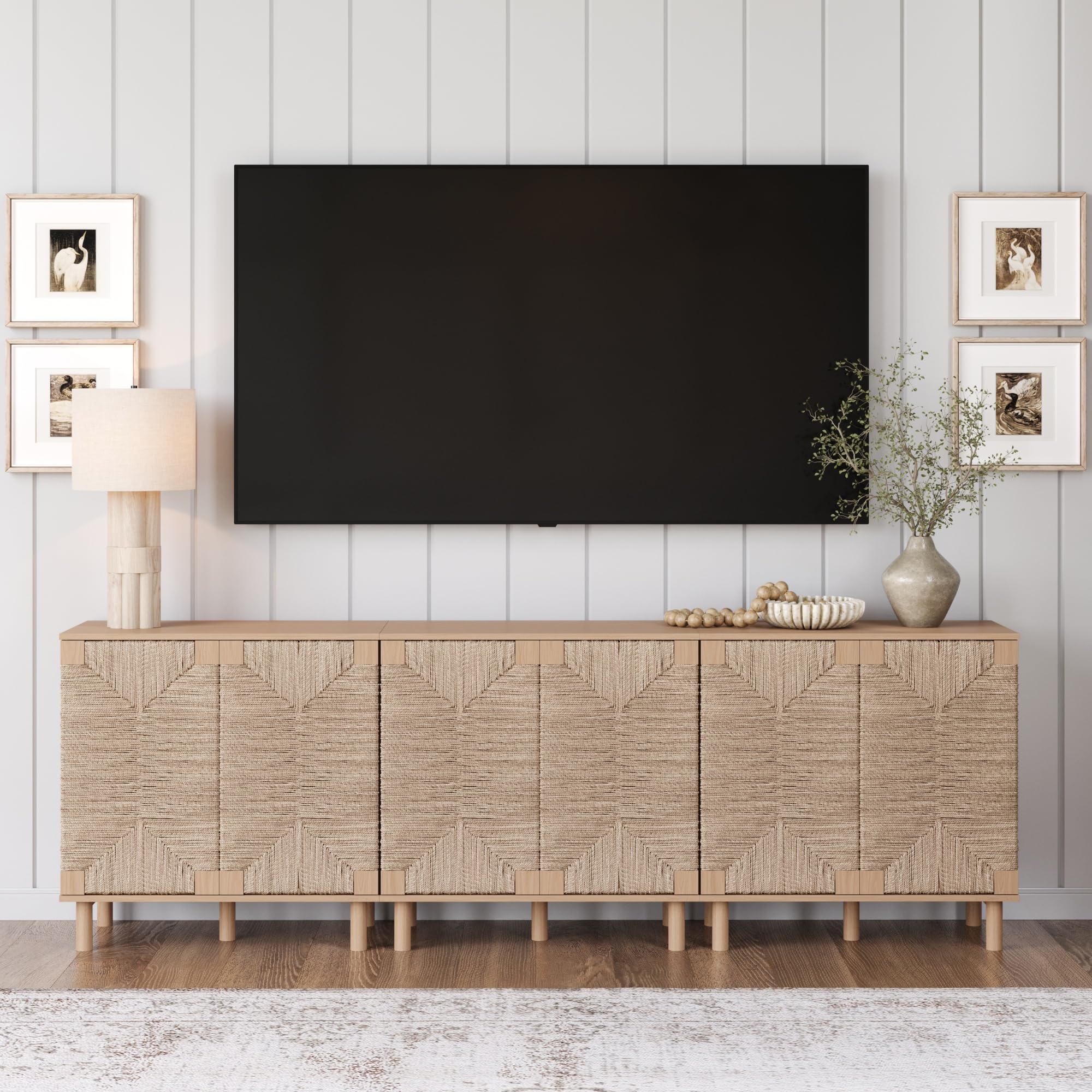 Amazon.com: Nathan James Beacon Boho Accent Cabinet with Doors, Free ...