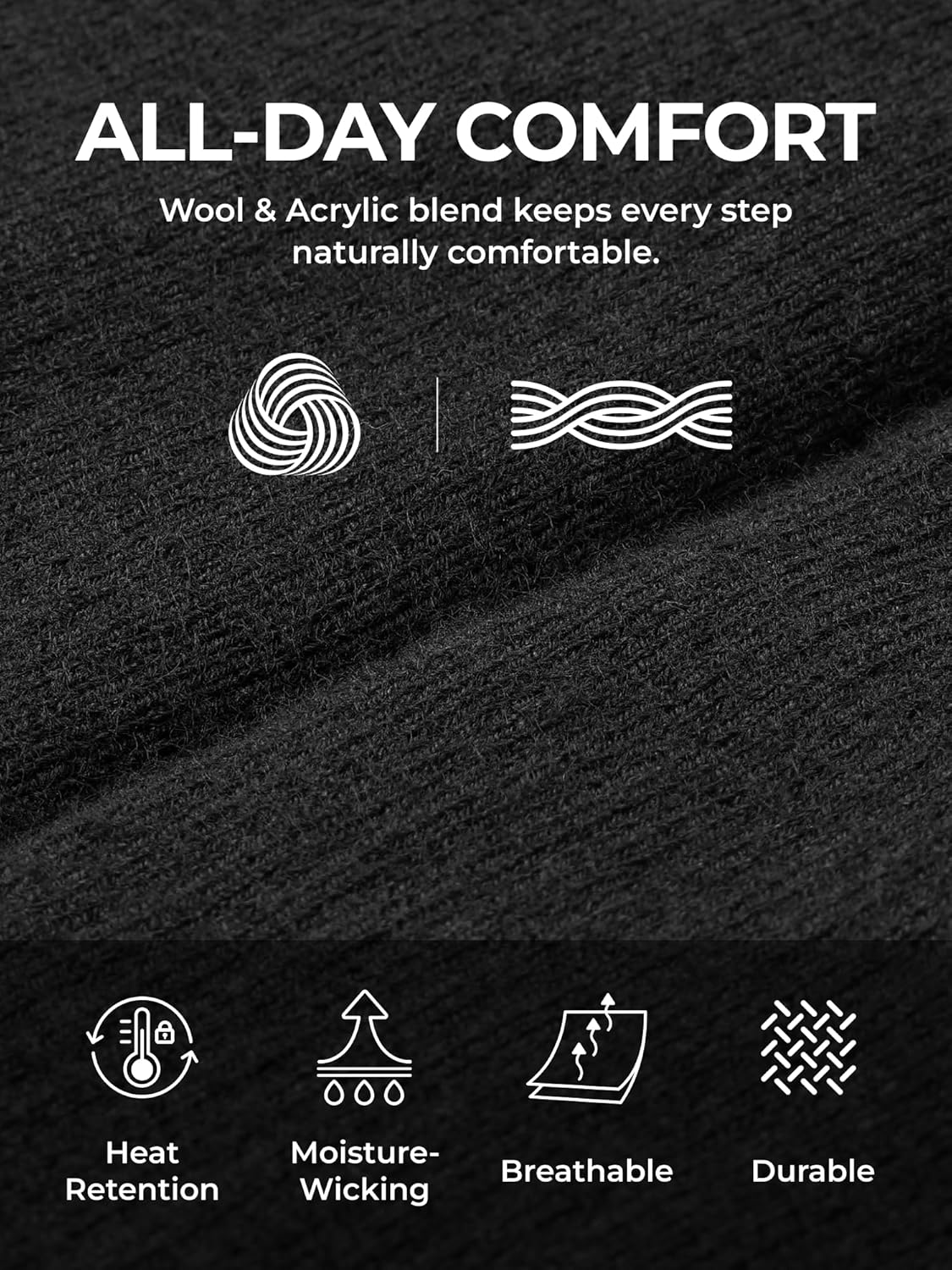 ORORO Heated Socks for Men Women, Rechargeable Electric Socks for Cold Feet