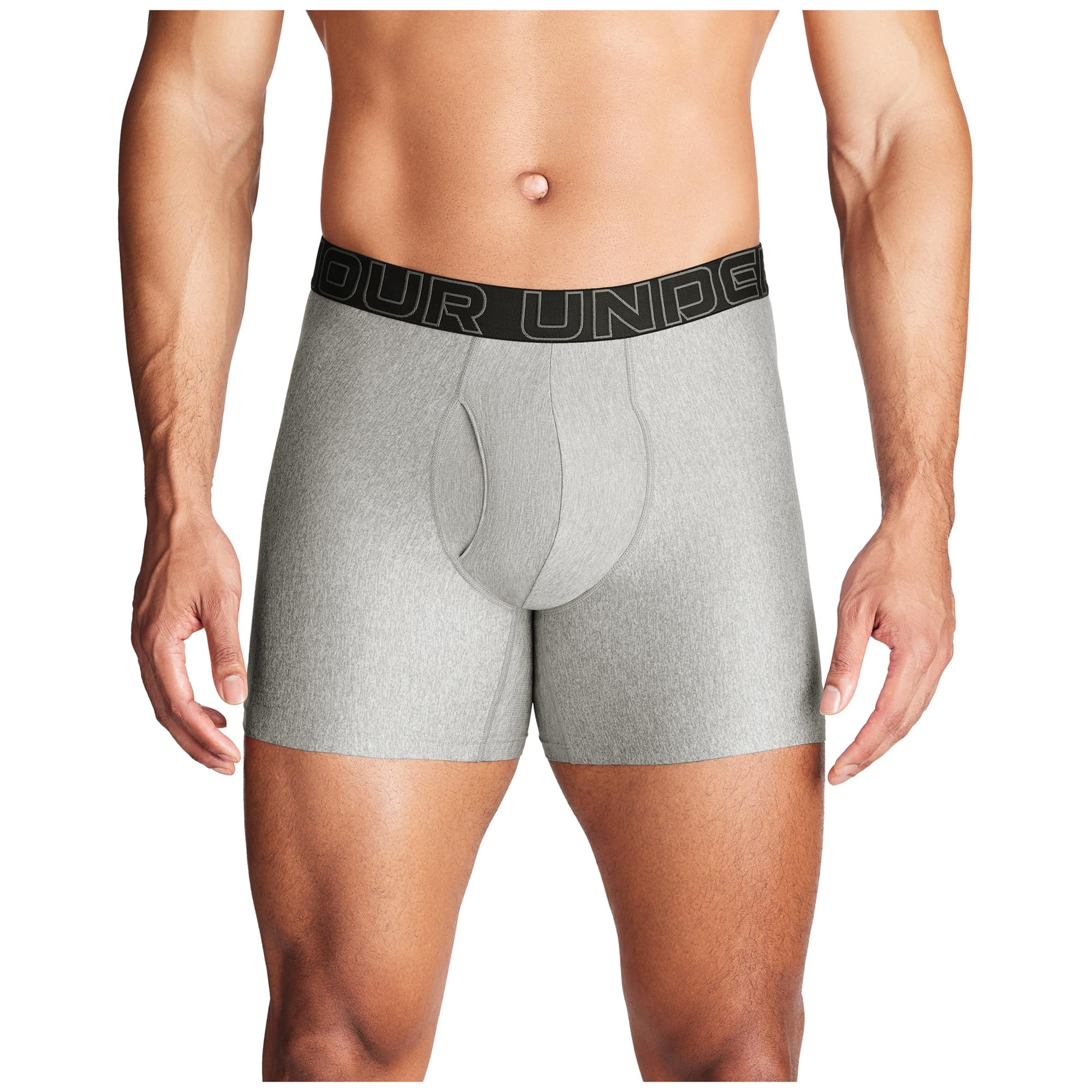 Under Armour Pack de 3 Bóxers Tech Performance para Hombre, Largo de Pierna de 15 cm – Transpirable, Absorbe la Humedad, Tacto Suave, Comodidad Todo el Día