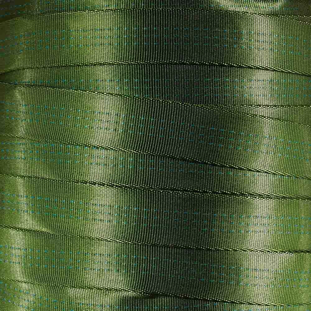 West Coast Paracord Correa tubular de nailon de 2,5 cm, resistente, ligera, con resistencia a la rotura de 4000 libras, correas multiusos para exteriores para escalada y seguridad (verde bosque, 100
