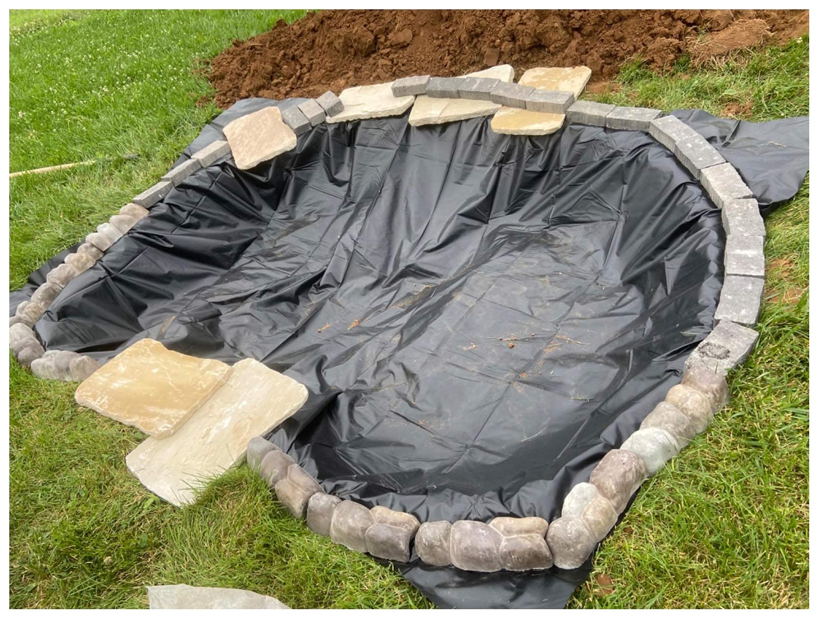 Wasserdichte Teichfolie 4x6m - Robuste HDPE Folie Für Fischteiche, Wasserfälle & Gartenteiche