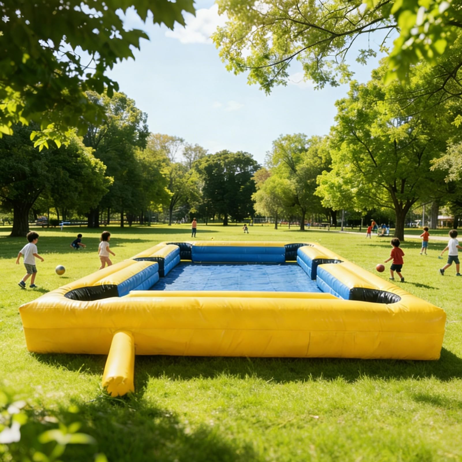 Pallone da biliardo gonfiabile da biliardo, gigante, da biliardo, con soffiatore e palline, per giochi sportivi all'aperto e commerciali in cortile