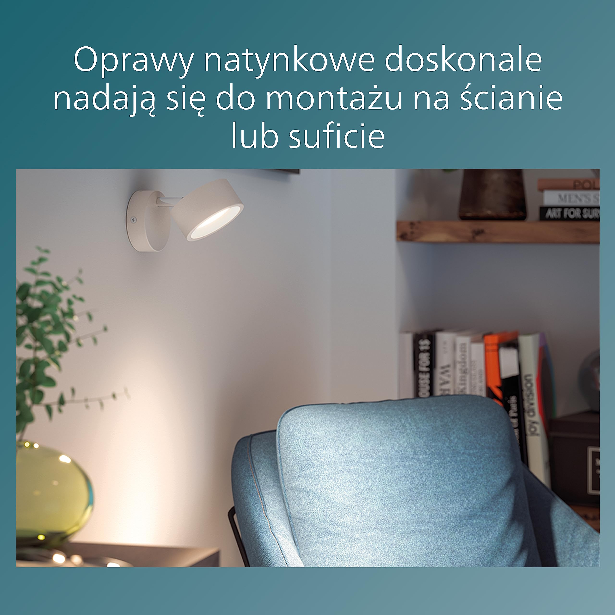 Philips Oprawa Punktowa Bracia Spot 1x5.5W 2700K, Biały