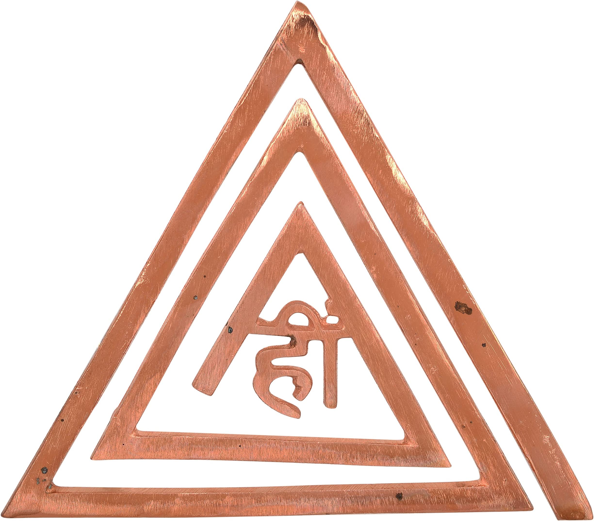 KESAR ZEMS South-East/Agneya:Copper Helix Vastu Energy Helix (17 x 15 x 0.3 Cm) Brown-Triangle