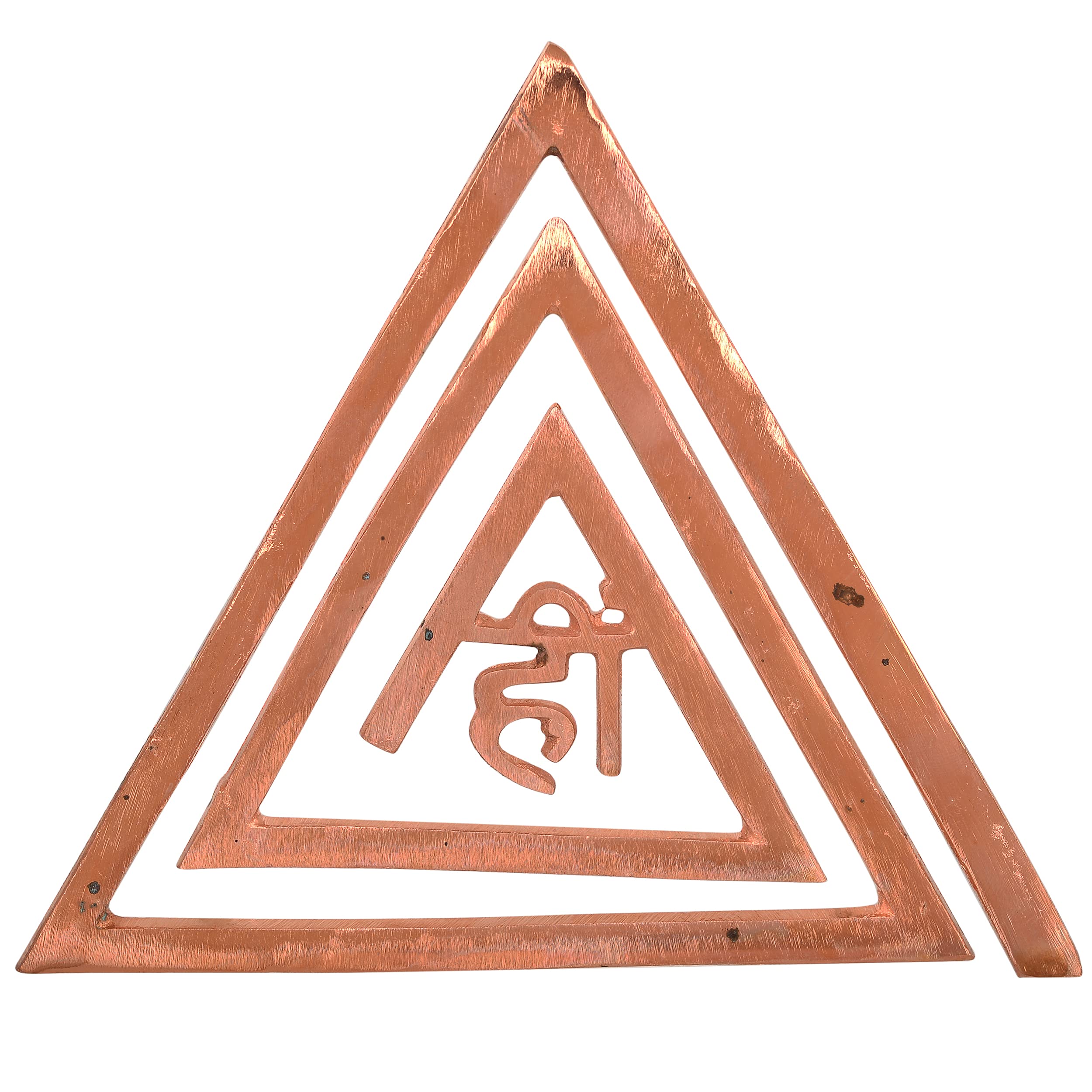 KESAR ZEMS South-East/Agneya:Copper Helix Vastu Energy Helix (17 x 15 x 0.3 cm) Brown-Triangle