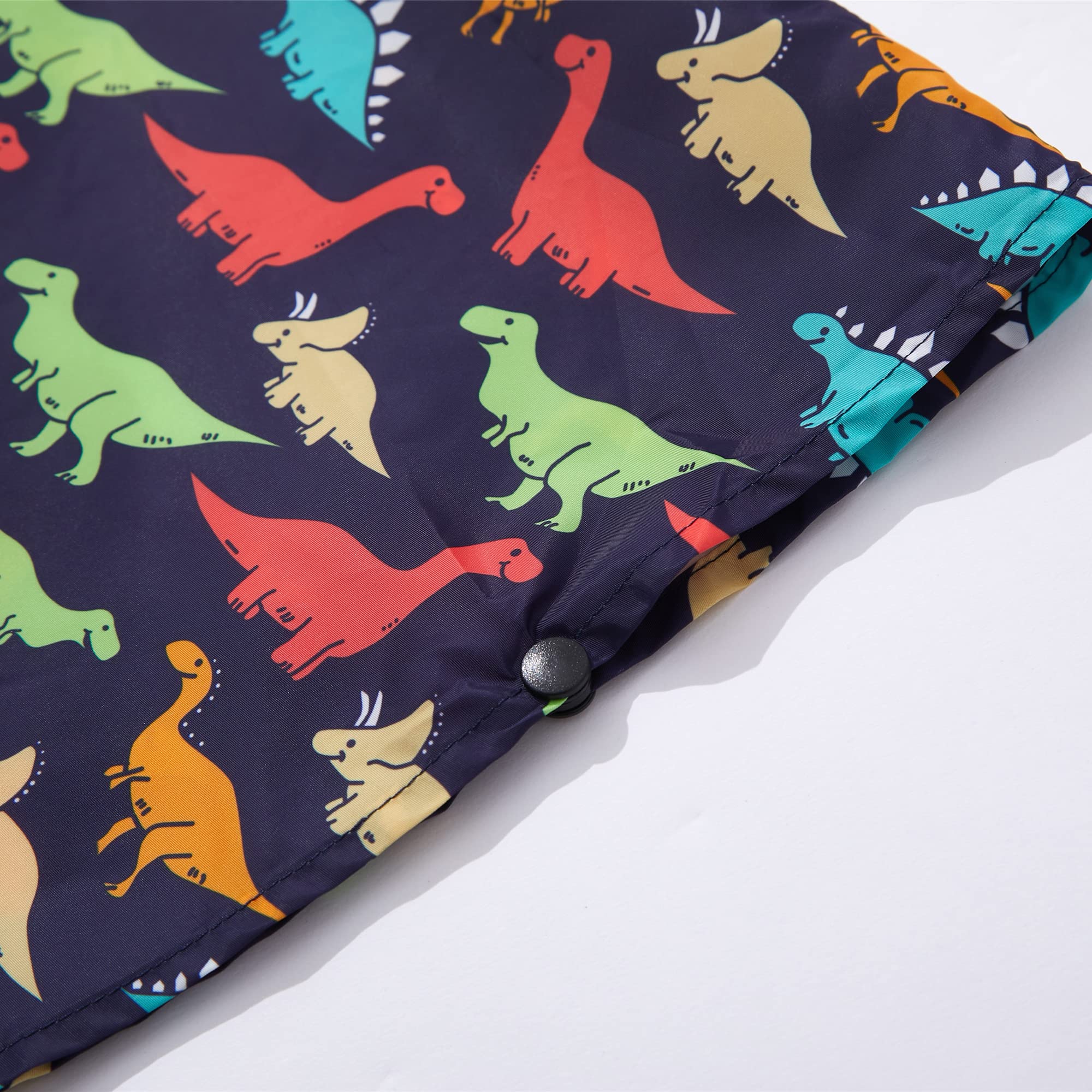 QIKADO Poncho Antipioggia Bambino, Poncho Pioggia Bambina con Cappuccio e Bottoni Portatile