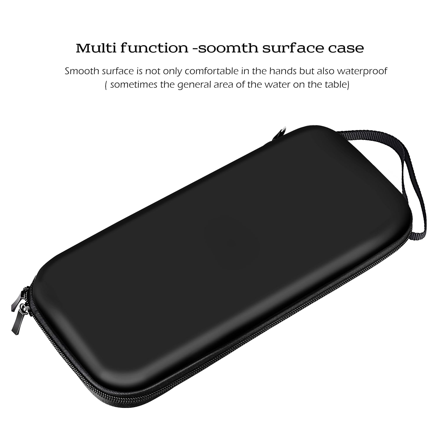 Sahiyeah Case Compatible for Nintendo Switch Case Hard Protective Travel Durable Carrying Case Bag Cover with 5 Game Holder for Nintendo Switch Console & Accessories 2017,Black