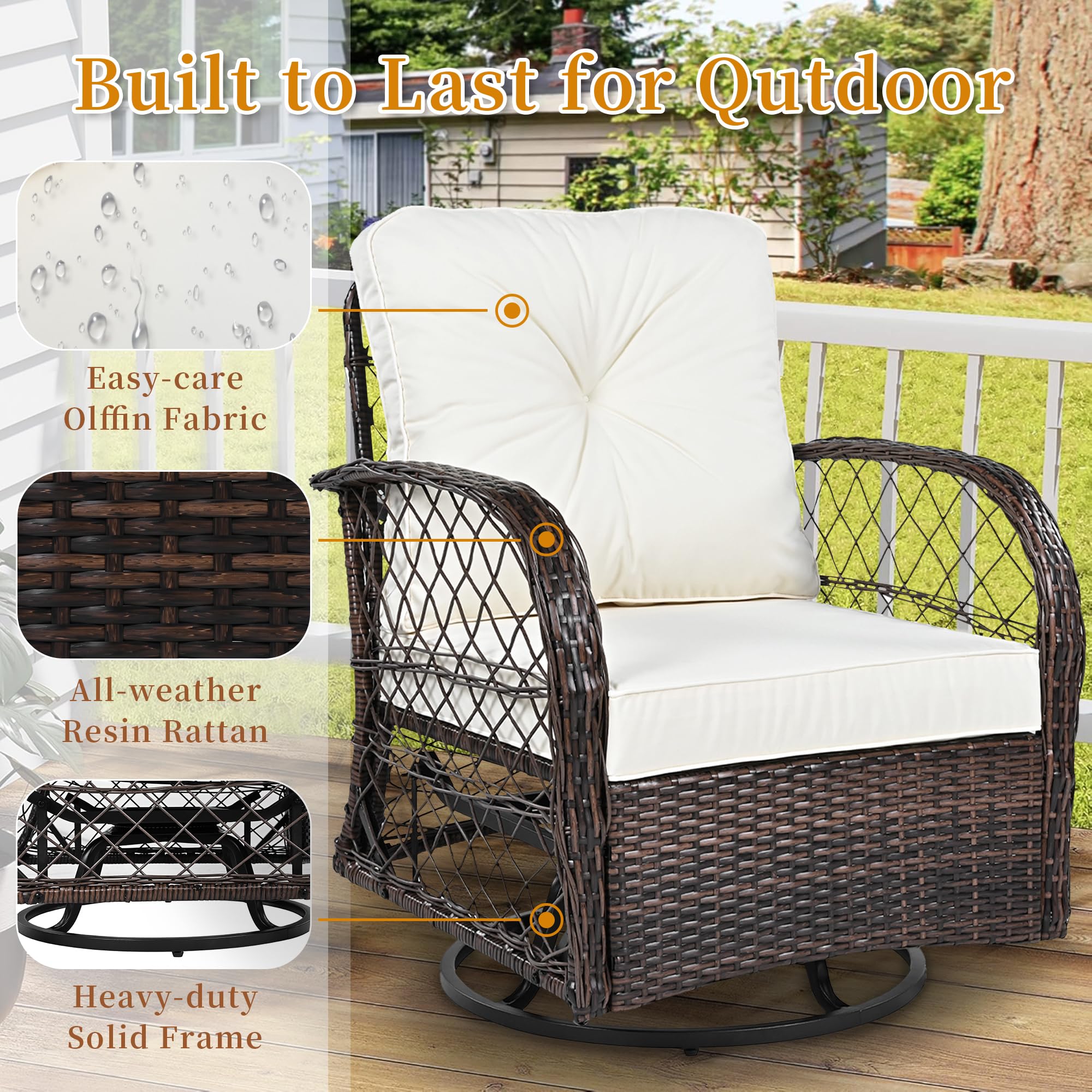 Wicker Home Depot Porch Rocking Chairs Moosprr LunaCurve 3-Piece