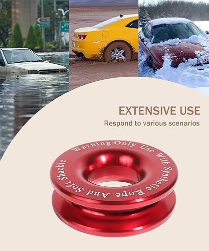 Miniatura 6 de bylikeho Anillo de recuperación de cabrestante, anillo de remolque de polea de bloque de arrebatamiento, accesorios de automóvil, anillo de