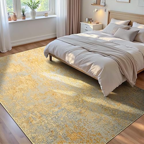 Miniatura 74 de Ompaa Tapete largo abstracto, antideslizante, lavable, suave con respaldo de goma para pasillos, cocina, dormitorio, baño, entrada, gris, 2 x 6 pies