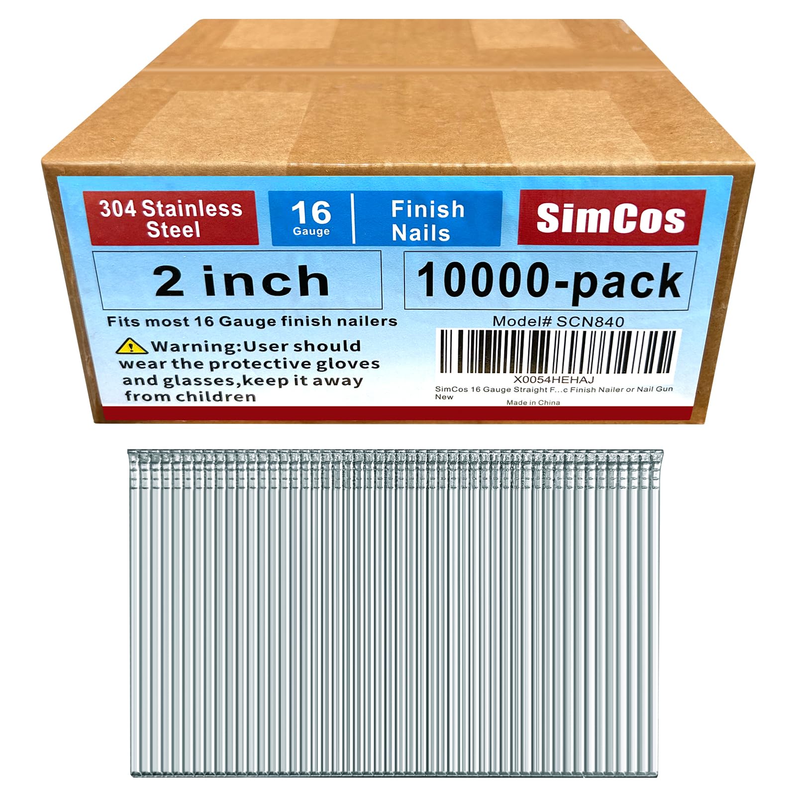 Stainless Steel Finish Nails - 1000 Pack -15