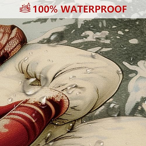 Miniatura 3 de MEHOFOND Cortina de ducha de cuento de hadas del bosque, 72 x 72 pulgadas, cortina de ducha impermeable con 12 ganchos y hongos del bosque, plantas