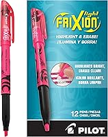 Vista 8 de Pilot FriXion Light 46522 paquete de 2 rotuladores fluorescentes borrables color rosa con punta chisel, Verde