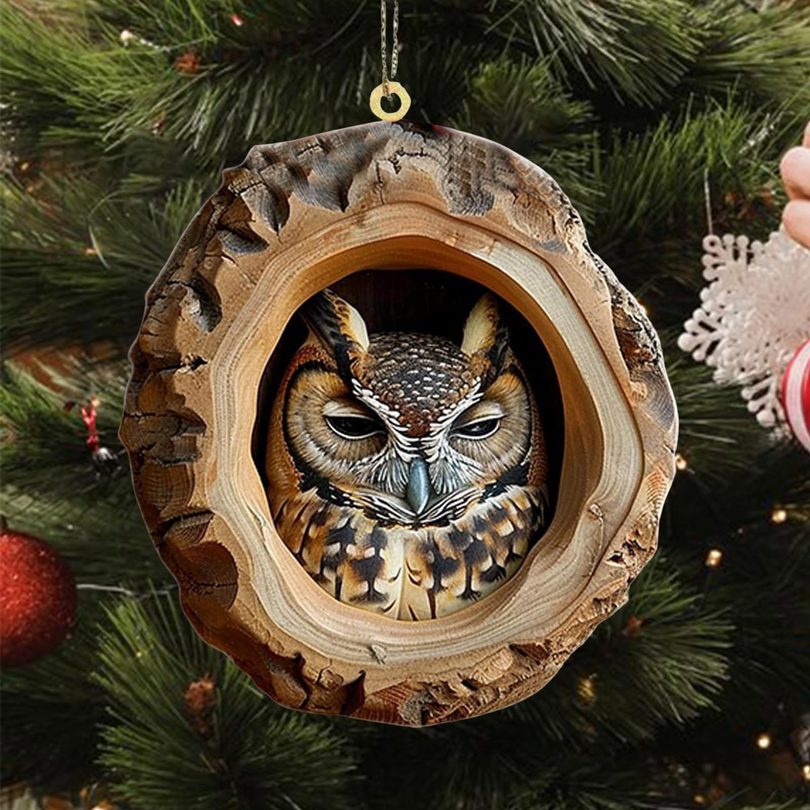 Déco De Noël En Acrylique 2D - Pendentif Festif 8x7,5cm - Pour Porte, Fenêtre, Voiture, Sac...