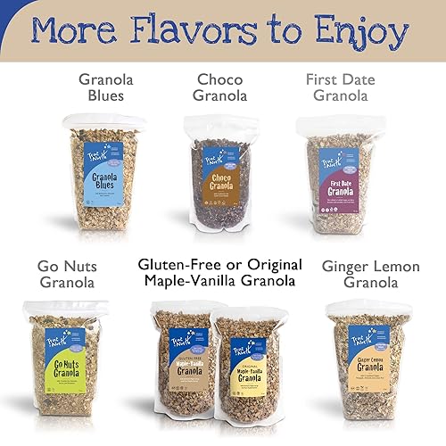 Miniatura 6 de True North Granola - Granola de vainilla de arce sin gluten, baja en carbohidratos, sin nueces y sin OMG, bolsa a granel, 3 libras