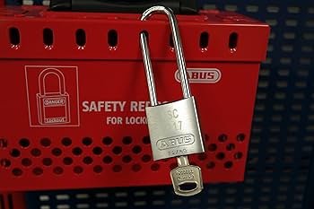 ABUS Silver 72/40 Lockout Tagout Padlock w/ 3