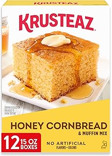 Krusteaz Honey Cornbread and Muffin Mix, 15 Ounce (Pack of 12)