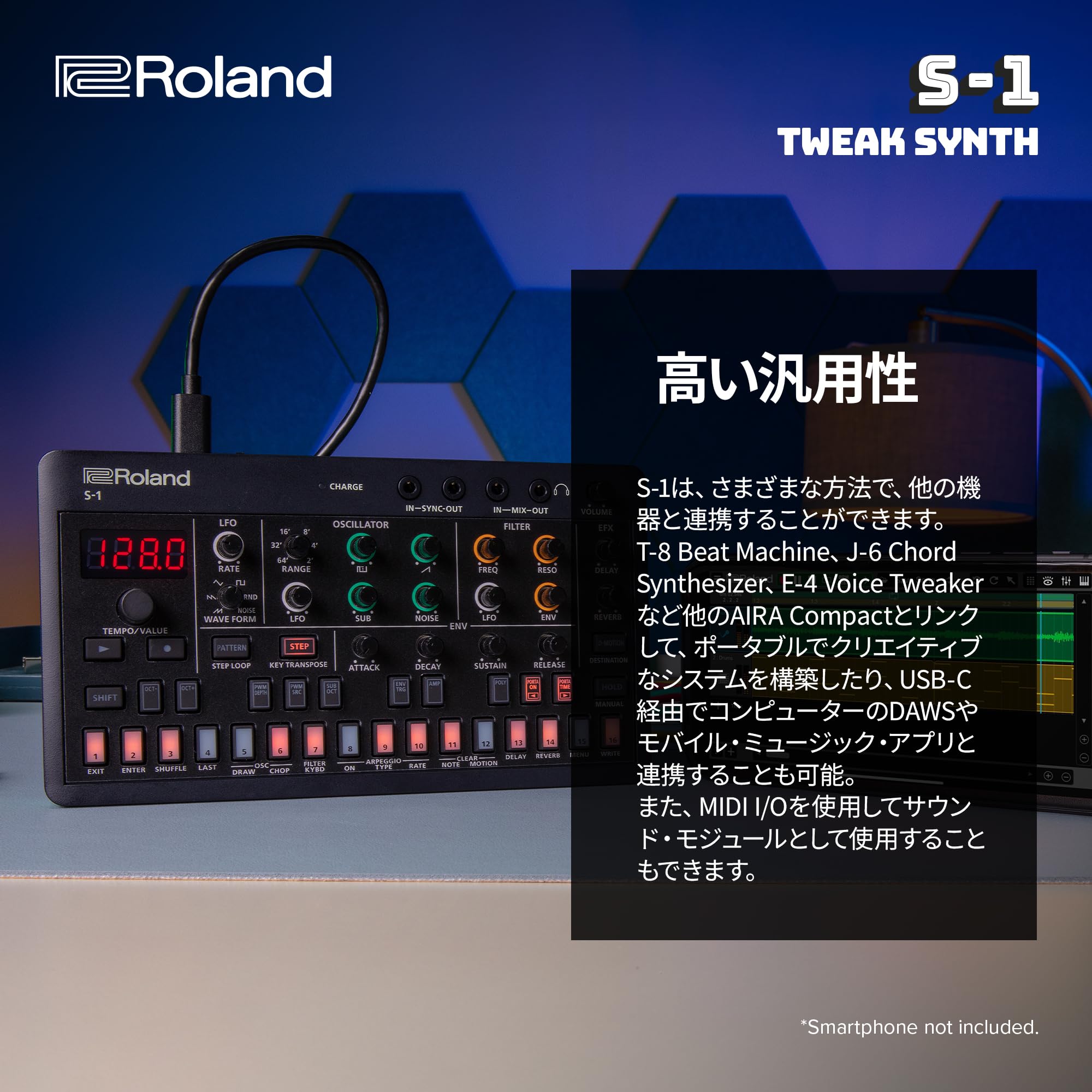 Amazon.co.jp: Roland TWEAK SYNTHESIZER S-1 : Musical Instruments
