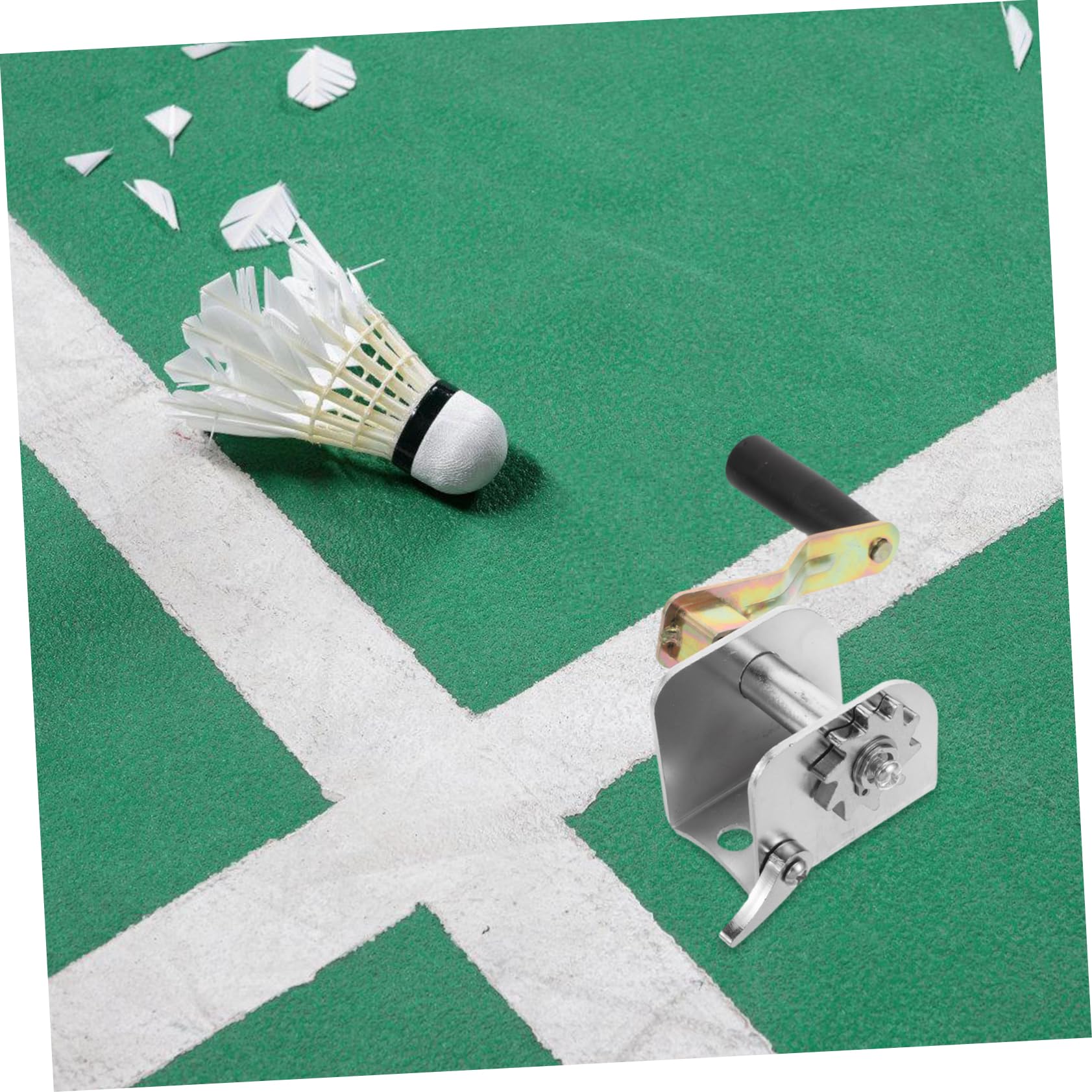 Abaodam Handkurbel Netzspanner Für Volleyball Und Badminton Outdoor Metall Spannvorrichtung Kompakt Handkurbelverspannungsgerät Für Netzspannung Und Einstellbar