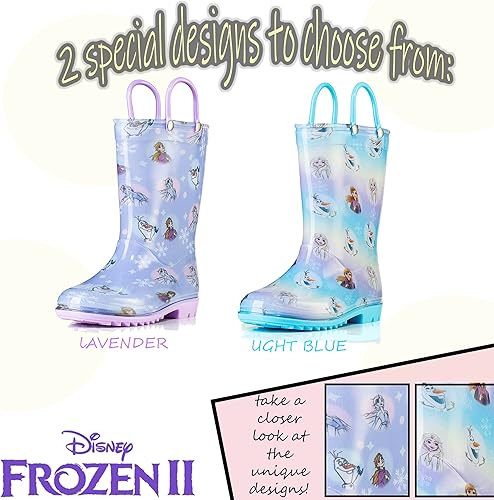Miniatura 5 de Disney Girls' Frozen 2 Waterproof Rain Boots