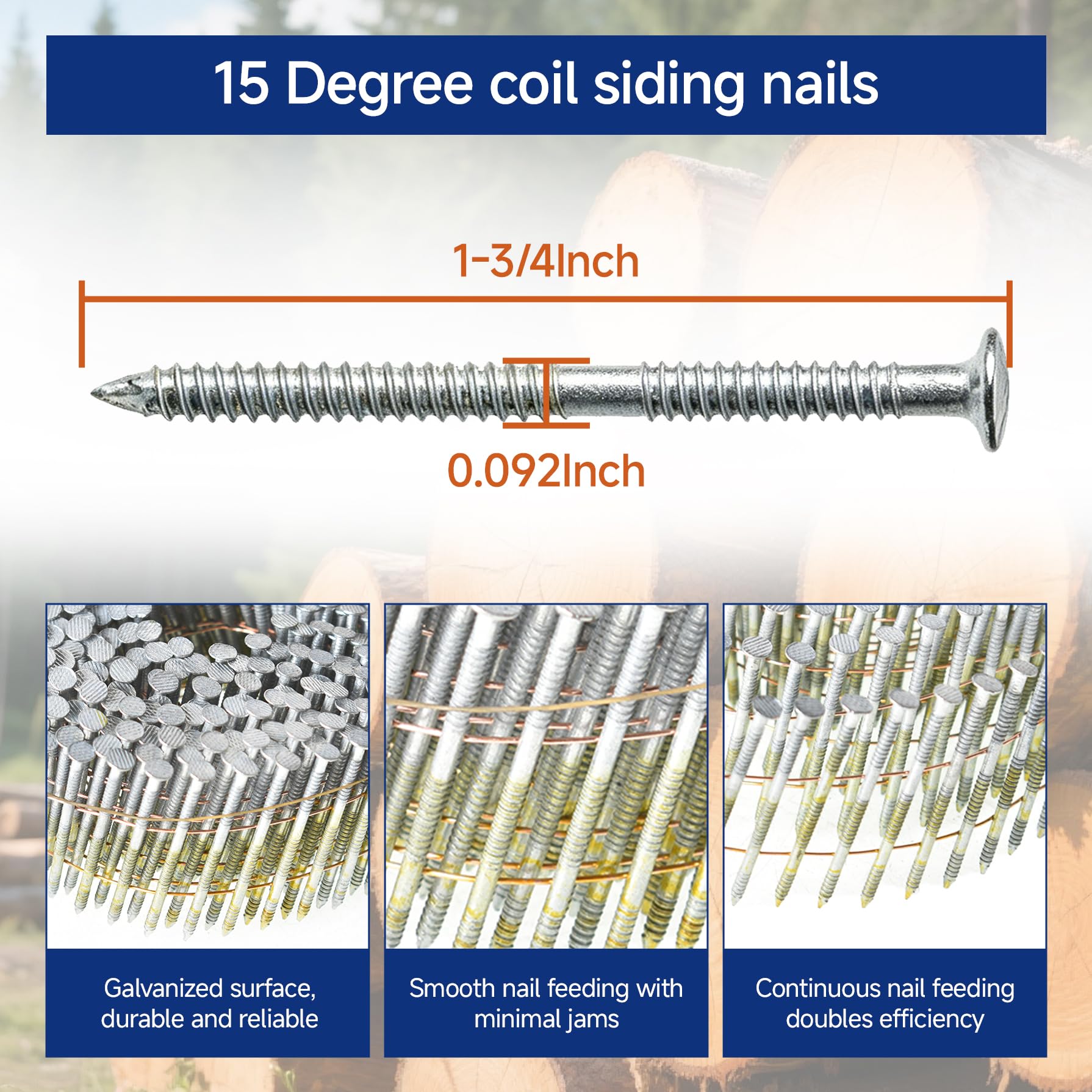 GXYWADY 3600 Siding Nails - Superior Grip & Strength -2 GXYWADY 3600 Siding Nails - Superior Grip & Strength -2