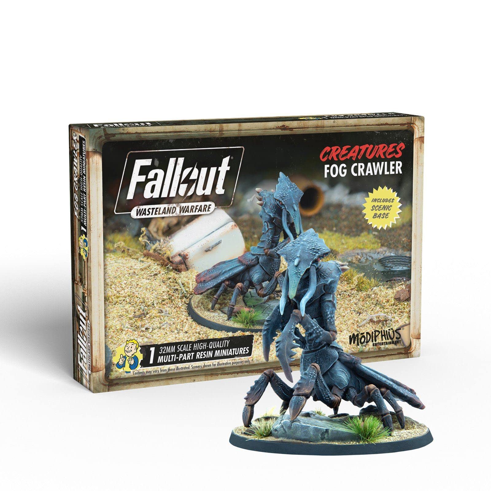 Modiphius Entertainment | Fallout Wasteland Warfare | Creatures: Fog Crawler | Miniatures | Unpainted