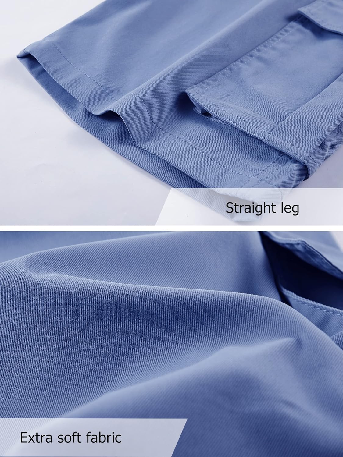 Vcansion Women's Casual Elastic Waist Drawstring Relaxed Fit Multi-Pockets Cotton Cargo Shorts - Image 5