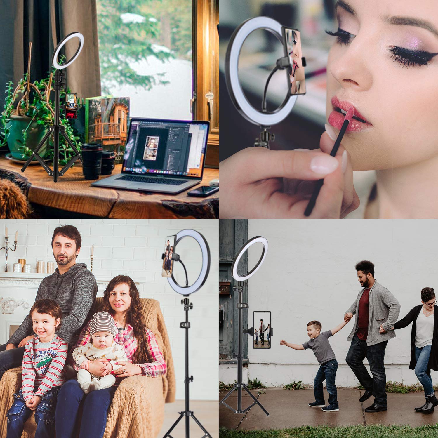 Amazon | SXIYA LEDリングライト 外径10.2 inch 撮影用ライト 自