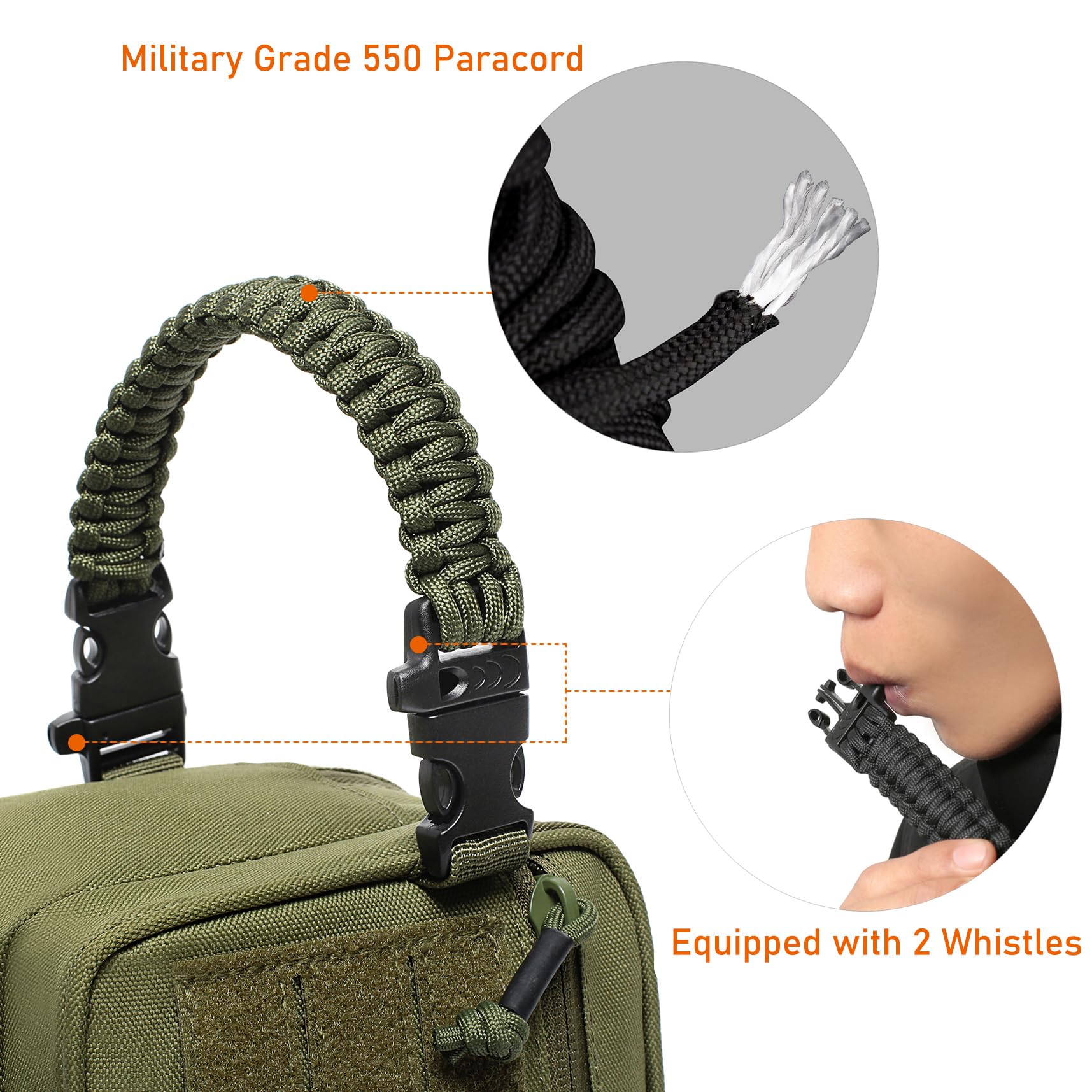 Taktische Kulturtasche für Herren, trocken und nass, separates Dopp-Set, Reise-Hygiene-Tasche, EDC-Utility-Werkzeug, Molle-Tasche, Herrenrasierset, Reiseduschtaschen, OD, grün, Taktisch