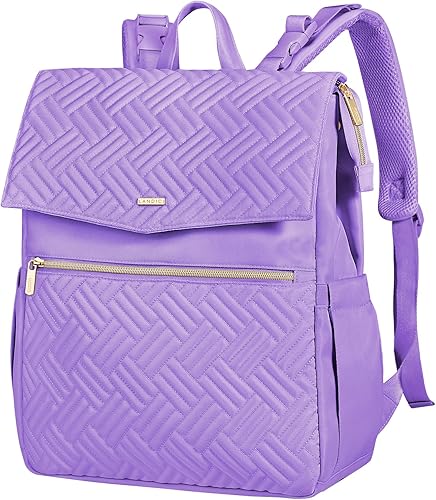 Miniatura 7 de LANDICI Mochila para pañales, bolsa de pañales para bebé con cambiador, hebillas para cochecito, mochila de pañales de viaje impermeable para mujer,