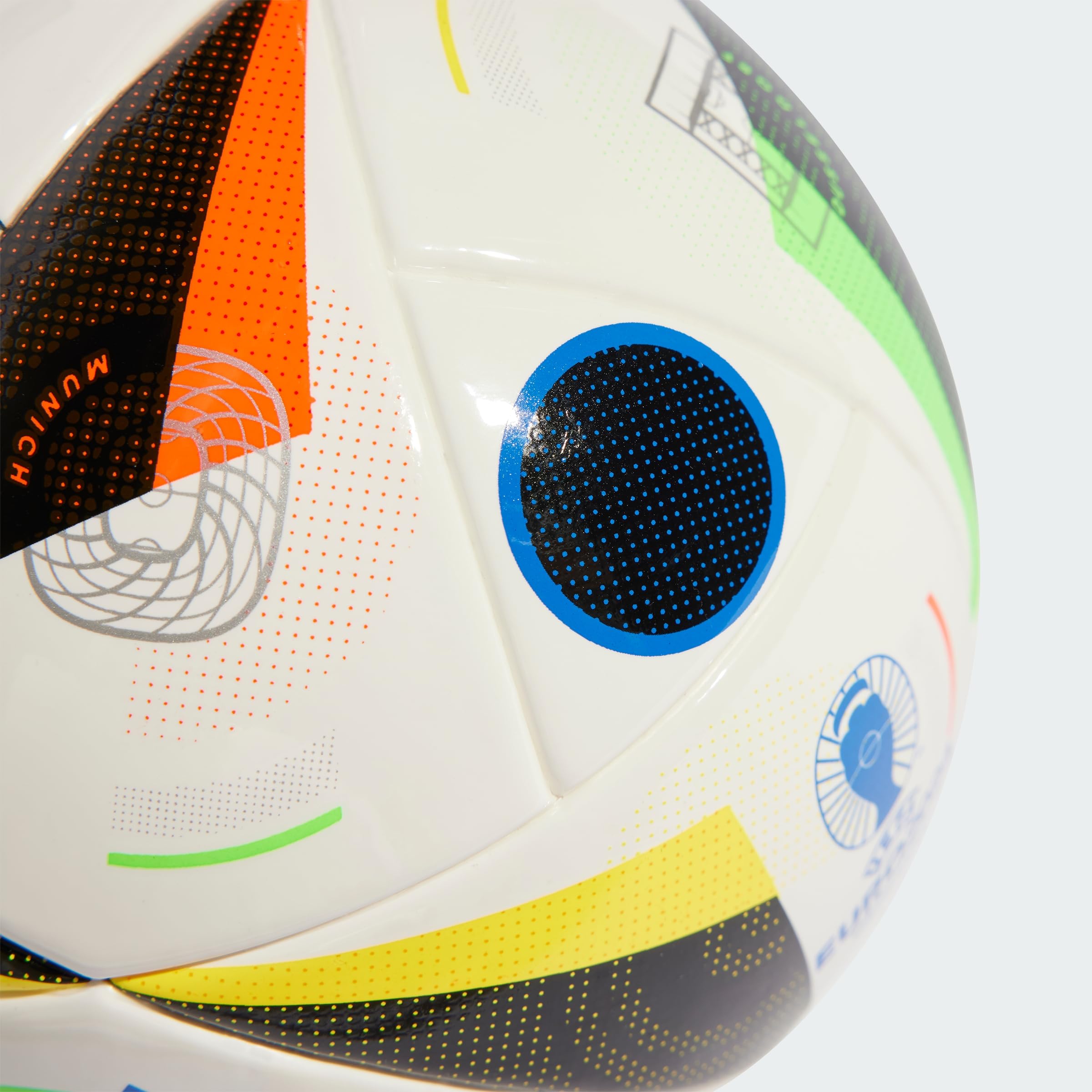 adidas Euro24 Mini White/Black/Globlu Talla Única